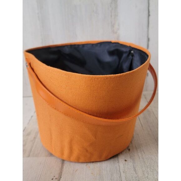 Trick or treat canvas pumpkin bag bucket Halloween - Picture 6 of 10